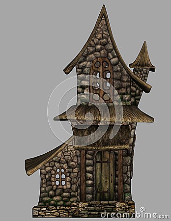 Fantasy gnome house 2 Cartoon Illustration