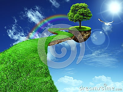 Fantasy Land Stock Photo