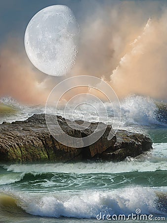 Fantasy landscape Stock Photo