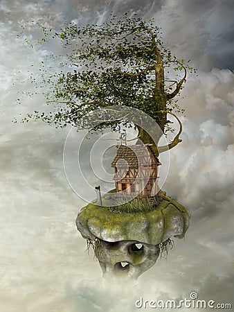 Fantasy landscape Stock Photo