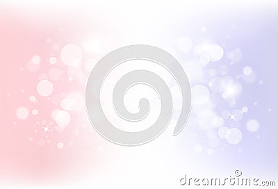 Fantasy magical bokeh blurry scatter with stars dust glitter spa Vector Illustration