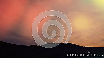 Fantasy Mountain Range Abstract Background Stock Photo