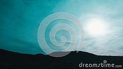 Fantasy Mountain Range Abstract Background Stock Photo