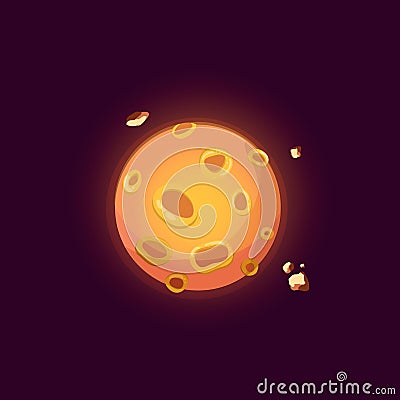 Fantasy planet logo Vector Illustration