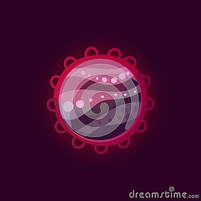 Fantasy planet logo Vector Illustration