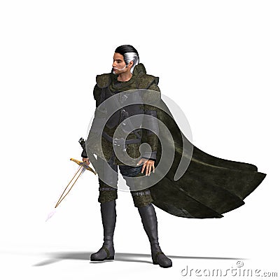 Fantasy Rogue with Sword Stock Photo