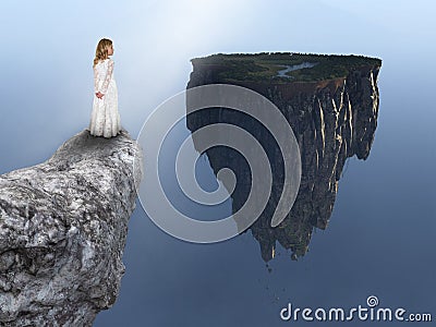 Fantasy, Spiritual Rebirth, Nature, Peace, Hope Stock Photo