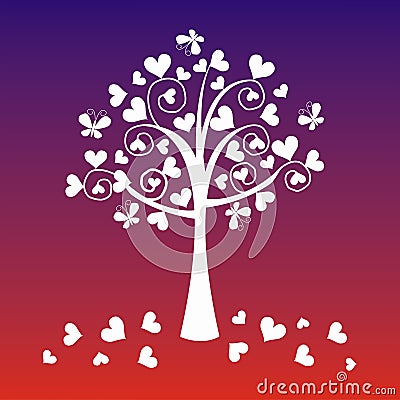 Fantasy tree Vector Illustration