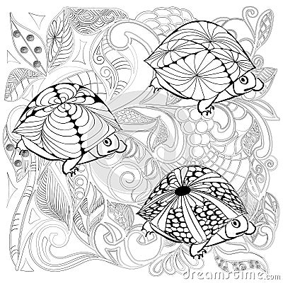 fantasy turtles Stock Photo