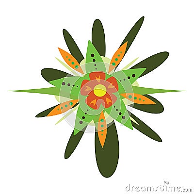 Fantasy vector flower Vector Illustration