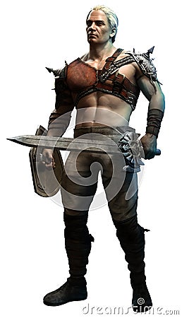 Fantasy warrior Stock Photo