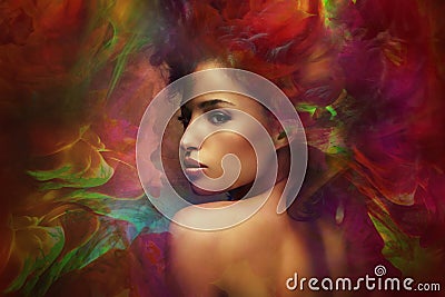 Fantasy woman sensation Stock Photo