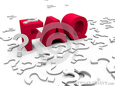 FAQ Stock Photo