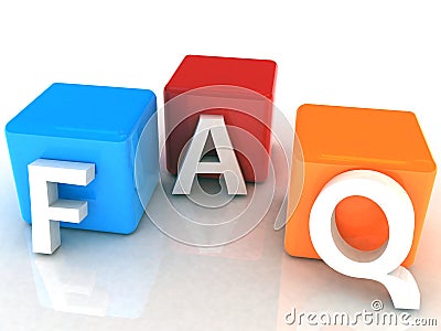 FAQ 3D Stock Photo