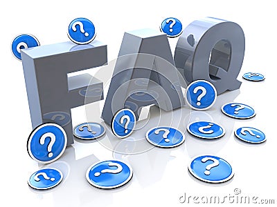 FAQ frequently asked questions Stock Photo