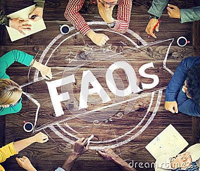 Faq Frequently Asked Questions Guidance Explanation Concept Stock Photo