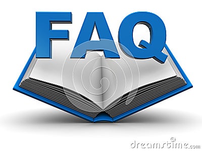 Faq icon Cartoon Illustration