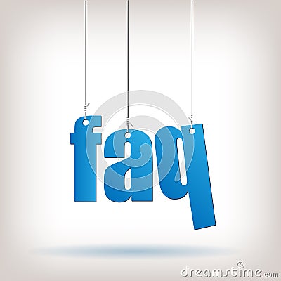 FAQ Vector Illustration