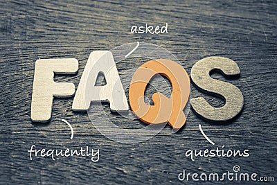 FAQs Stock Photo