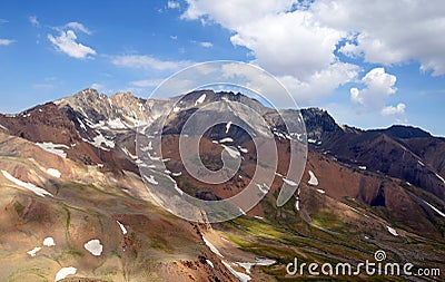 The landscape of Mount Alamkuh Stock Photo