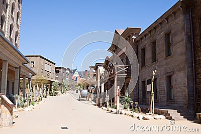 Far west town Stock Photo