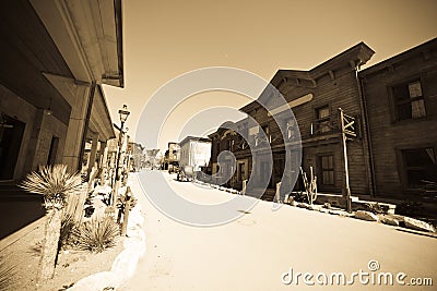 Far west town Stock Photo