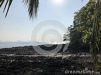 Farang beach Stock Photo