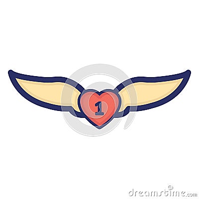 Faravahar Isolated Vector Icon which can easily modify or edit Stock Photo