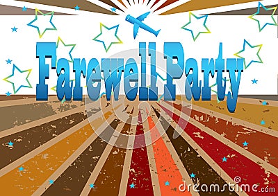 Farewell Party Banner_eps Vector Illustration