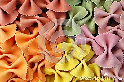 Farfalle flavors Stock Photo