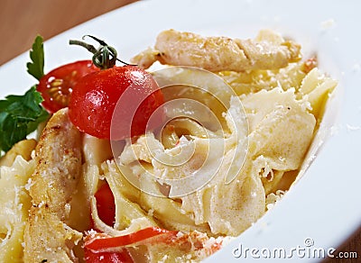 Farfalle pasta Stock Photo