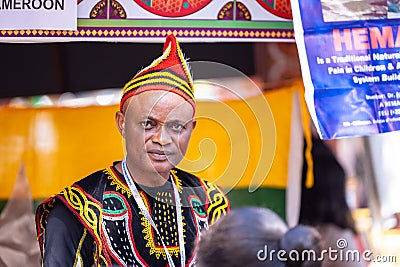 Foreign artist participating at Surajkund craft fair Editorial Stock Photo