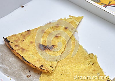 farinata is a typical ligurian salty snack made with chickpeas f Stock Photo