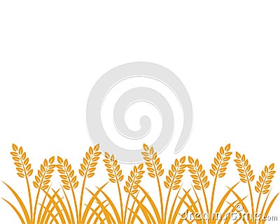 farm agriculture wheat crop vector background illustration design Cartoon Illustration