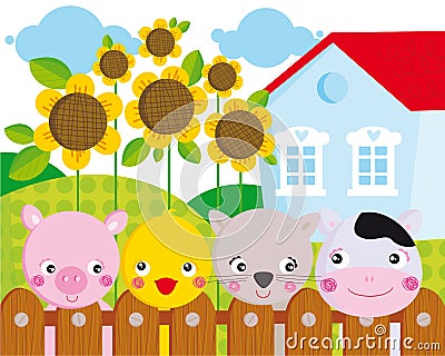 Farm animals Stock Photo