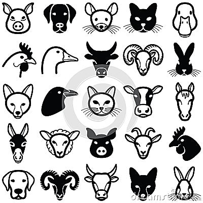 Farm animals vector illustration Vector Illustration