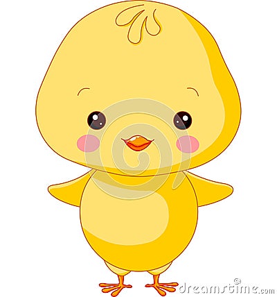 Farm animals. Chick Vector Illustration