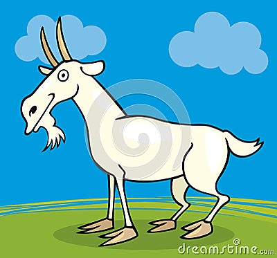 Farm animals: Goat Vector Illustration