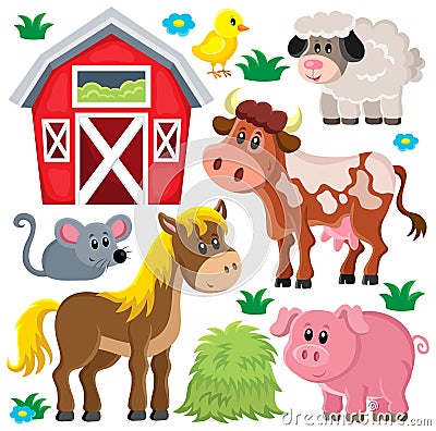 Farm animals set 2 Vector Illustration