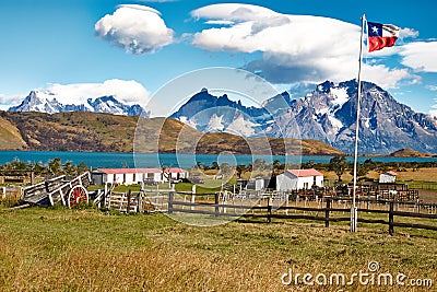 Farm in Chile Stock Photo