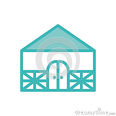 Isolated farm dou color style icon vector design Vector Illustration