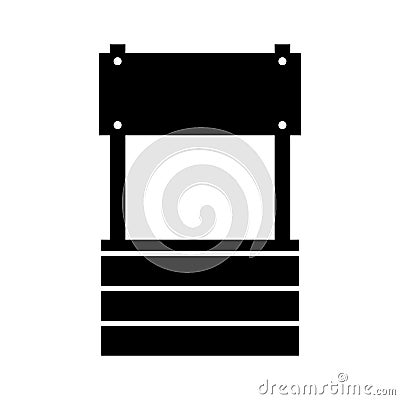 Farm fount isolated icon Vector Illustration