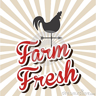 Farm fresh Vector Illustration