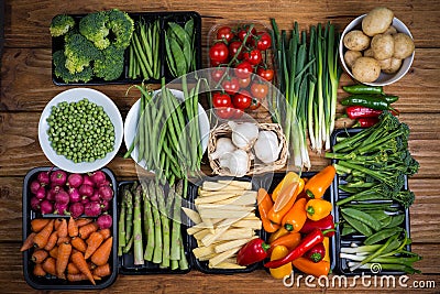 Farm fresh vegetables Stock Photo