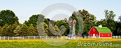 Farm house in the usa Stock Photo