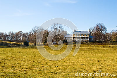 Farm House in Virginia Stock Photo