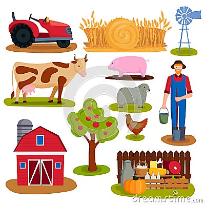 Farm icon vector illustration. Vector Illustration