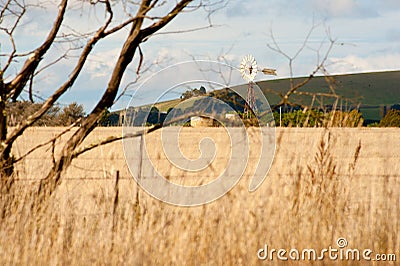 Farm land in rural Australia Stock Photo