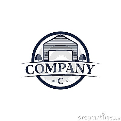 Farm Logo Design Template Vector Illustration