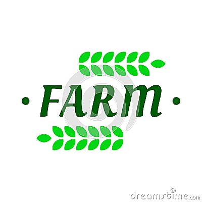 Farm logo template Vector Illustration